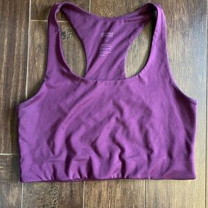 girlfriend collective Plum Racerback Support Bra